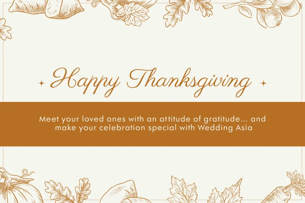 thanksgiving wedding asia