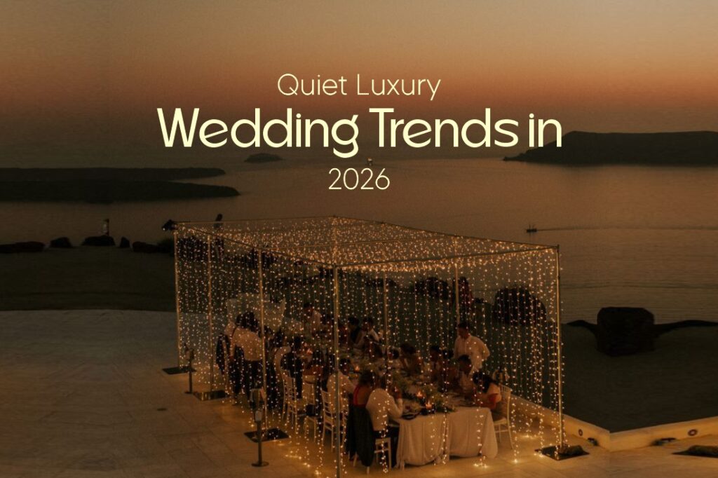 Quiet luxury wedding decor with pastel flowers