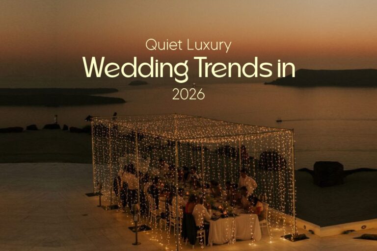 Quiet luxury wedding decor with pastel flowers