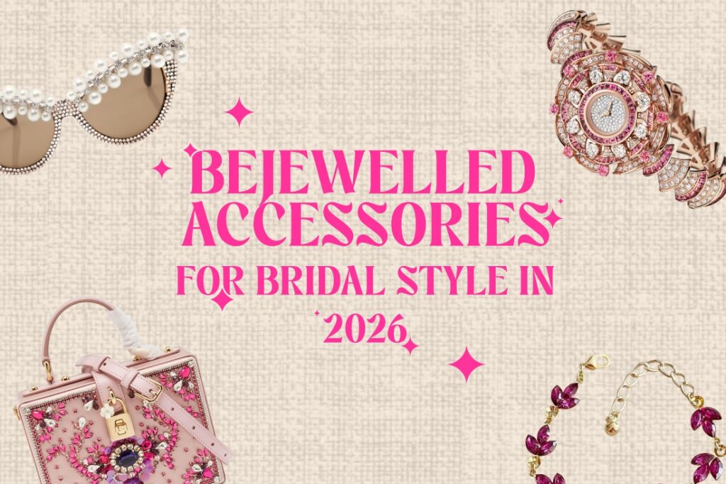 bride wearing ear cuffs wedding look