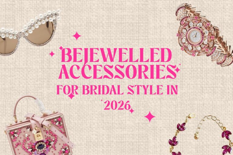 bride wearing ear cuffs wedding look