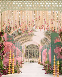 ivory wedding theme setup