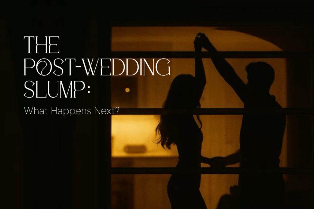 post wedding blues couple at home